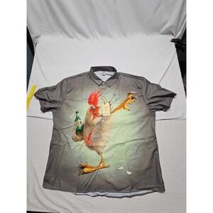 Hardaddy Men's Rooster Cook With Beer Short Sleeve Size XXL New With Tag